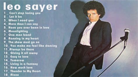 Listen to The Show Must Go On: The Leo Sayer Anthology by Leo Sayer on Apple Music. 1996. 39 Songs. Duration: 2 hours, 28 minutes. Album · 1996 · 39 Songs. Listen Now; Browse; Radio; Search; Open in Music. The Show Must Go On: The Leo Sayer Anthology. Leo Sayer. ROCK · 1996 Preview. November 19, 1996 39 Songs, 2 hours, 28 minutes ℗ …